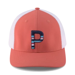 PUMA Golf Puma Sundown Trucker P Snapback Cap -Golf Headwear Sales Store 023738 04 dt01 32170.1674145873