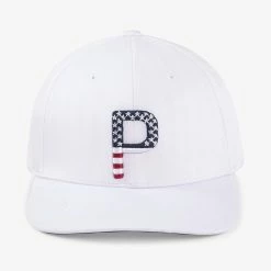 PUMA Golf Puma Pars & Stripes P Snapback Cap -Golf Headwear Sales Store 023824 03 dt01 1 95238.1674061679