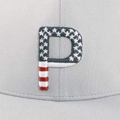 PUMA Golf Puma Pars & Stripes P Snapback Cap -Golf Headwear Sales Store 023824 04 dt02 1 73588.1674061679