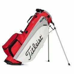 Titleist Players 4 Plus Stand Bag 2021 -Golf Headwear Sales Store 2021 Players 4 Plus Red White Gray TB21SX1 612 01 81733.1677002466