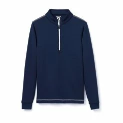 FootJoy Golf FootJoy Junior Half-Zip Contrast Stitch Mid-Layer