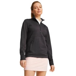 PUMA Golf Puma Womens Cloudspun Rockaway 1/4 Zip -Golf Headwear Sales Store 535516 07 mod01 27314.1674755629