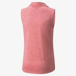 PUMA Golf Puma Girls Sleeveless Heather Polo -Golf Headwear Sales Store 579314 21 bv 40852.1665507444