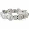Sabona Round Flower Stainless Magnetic Bracelet