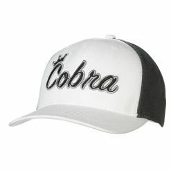 Cobra Golf Cobra Crown C Trucker Snapback Cap -Golf Headwear Sales Store Cobra Crown C Trucker Snapback Cap WHT 14258.1664316804