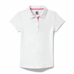 FootJoy Golf FootJoy Girls Short Sleeve Golf Shirt -Golf Headwear Sales Store FootJoy Girls Short Sleeve Golf Shirt WHTa 70619.1670524184