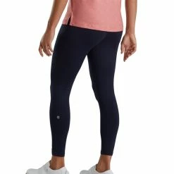 FootJoy Golf FootJoy Womens Fleece Back Leggings -Golf Headwear Sales Store FootJoy Womens Fleece Back Leggings Navy d 44569.1672343669