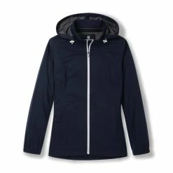 FootJoy Golf FootJoy Womens HydroKnit Jacket -Golf Headwear Sales Store FootJoy Womens HydroKnit Jacket Navy a 65043.1676061851