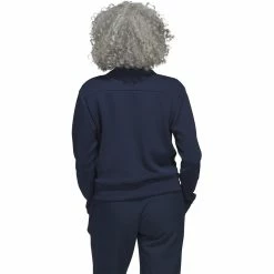 Adidas Golf Adidas Womens Knit Bomber Jacket -Golf Headwear Sales Store HS8977 01 55137.1679077761