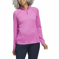Adidas Golf Adidas Womens Embossed Quarter Zip Jacket -Golf Headwear Sales Store HT1267 82714.1679077396