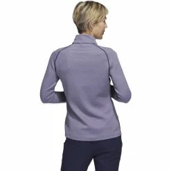 Adidas Golf Adidas Womens Embossed Quarter Zip Jacket -Golf Headwear Sales Store HT1269 01 07436.1679077340