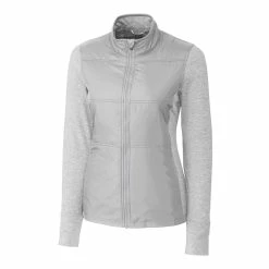 Cutter & Buck Ladies Long Sleeve Stealth Full Zip Jacket -Golf Headwear Sales Store LCK00042 POL MANN HG 47968.1668548597