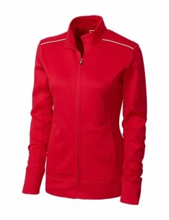 Cutter & Buck Women's WeatherTec Ridge Full Zip -Golf Headwear Sales Store LCK02571 RD MANN HG 68709.1668534296