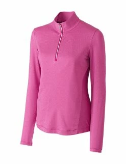 Cutter & Buck Ladies Madeline Half Zip Mockneck Top -Golf Headwear Sales Store LCK08651 FRA MANN HG 64260.1649800453