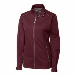 Cutter & Buck Ladies Weathertec Opening Day Softshell -Golf Headwear Sales Store LCO01220 BRD MANN HG 24224.1649953252