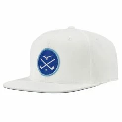 Mizuno Golf Mizuno Crossed Clubs Snapback Cap -Golf Headwear Sales Store Mizuno Crossed Clubs Snapback Cap WHT a 42546.1663094602