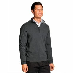 Cutter & Buck Lakemont Tri-Blend Quarter Zip Sweater